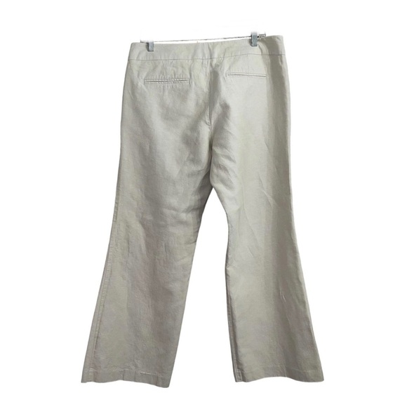GAP (EUC) Hip Slung, Flared Leg, Cotton & Linen Blend Pants Size 12 - Picture 2 of 9